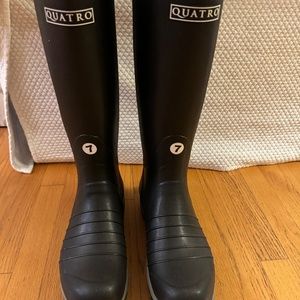 Quatro Skellerup Black Knee Hight Boots NWT!